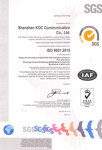 Certificates