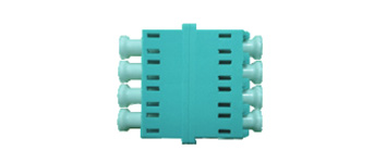 LC MM Quad Adapter Asymmetric, with flange