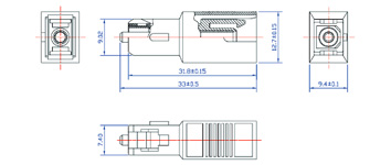 SC Fiber Optical Attenuator (Metal Housing)